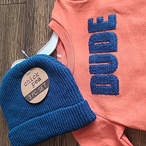 Chick Pea 3 PC. Set. NWT. Size 12 months. - Picture 2 of 5